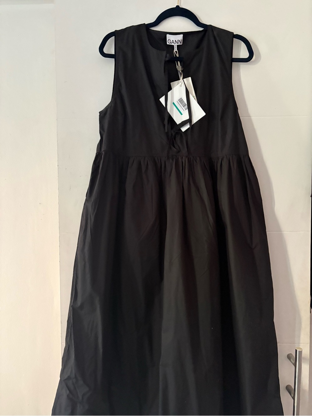 Ganni Cotton midi dress, 38 - Picture 2 of 3